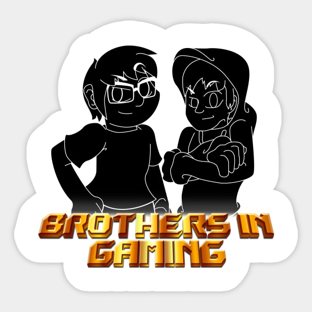 Brothers in Gaming - Official T-shirt - Sticker by Crossovergamer